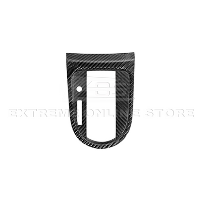 2015-23 Ford Mustang DRY CARBON FIBER Center Gear Shift Panel Trim Cover image 26