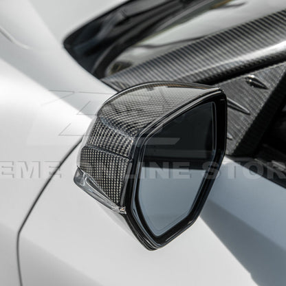 Chevrolet Corvette C8 DRY CARBON FIBER Replacement Mirror Covers image 11