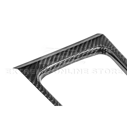 2015-23 Ford Mustang DRY CARBON FIBER Center Gear Shift Panel Trim Cover image 12