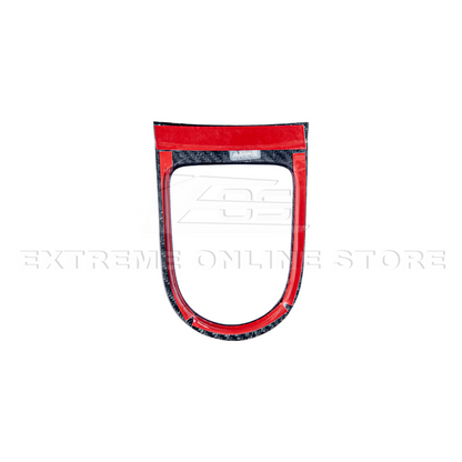 2015-23 Ford Mustang DRY CARBON FIBER Center Gear Shift Panel Trim Cover image 15