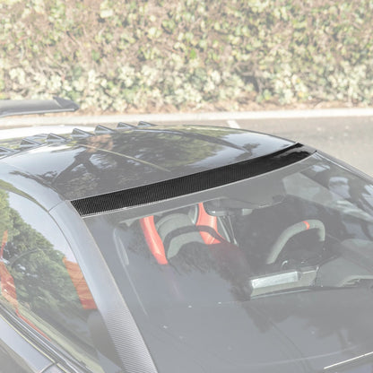 2020-Up Corvette C8 DRY CARBON FIBER Windshield Upper Molding Trim image 27