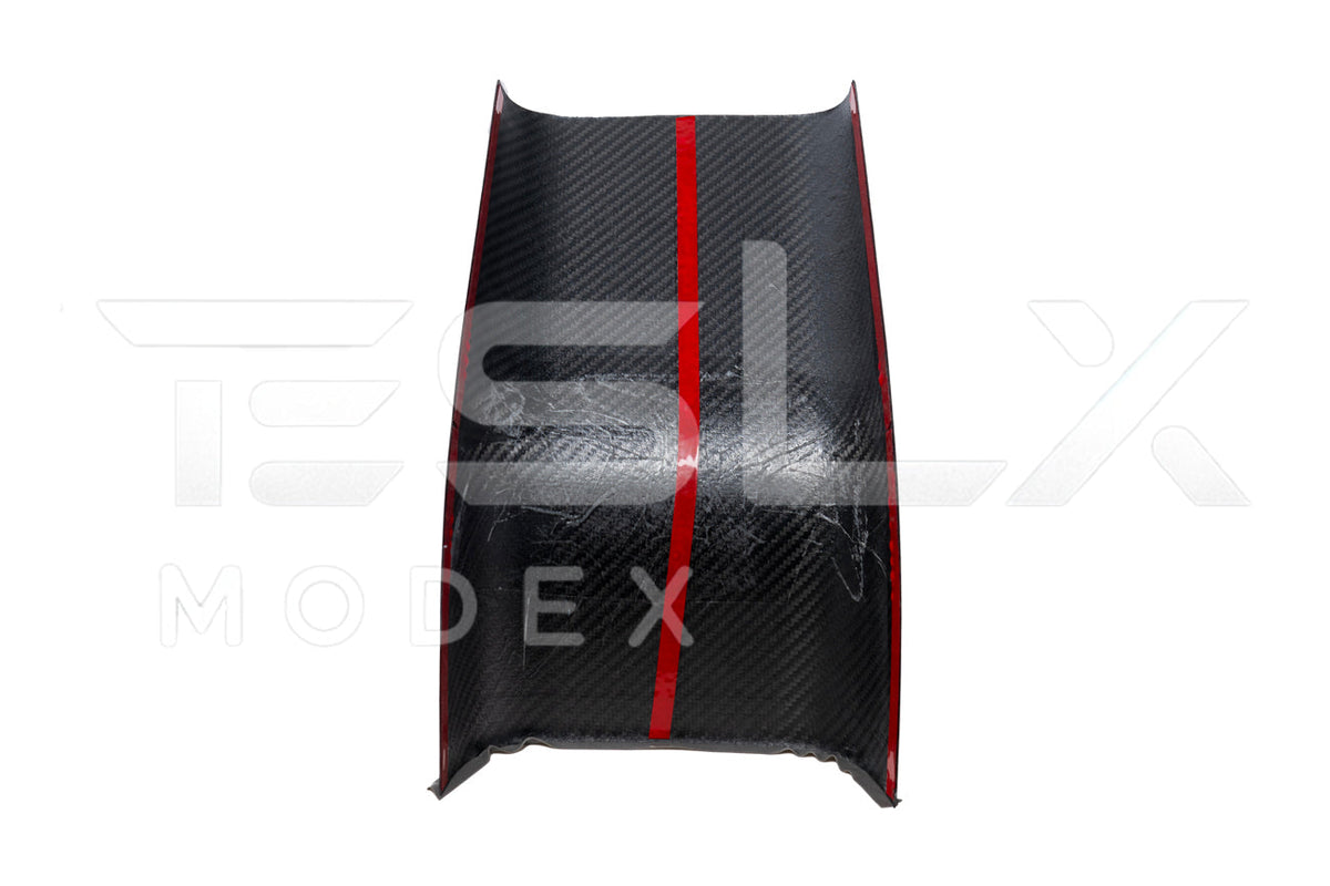 2020-23 Tesla Model 3 20-24 Y Carbon Fiber Interior Rear Anti-Kick Plate Cover image 11