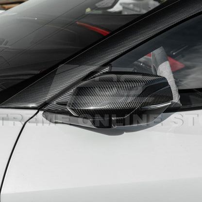 Chevrolet Corvette C8 DRY CARBON FIBER Replacement Mirror Covers image 12