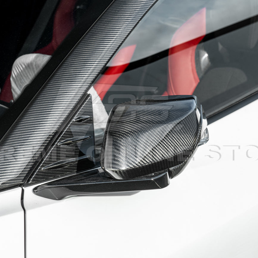 Chevrolet Corvette C8 DRY CARBON FIBER Replacement Mirror Covers image 13