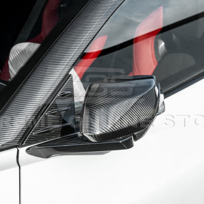 Chevrolet Corvette C8 DRY CARBON FIBER Replacement Mirror Covers image 13