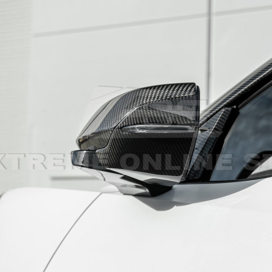 Chevrolet Corvette C8 DRY CARBON FIBER Replacement Mirror Covers image 14