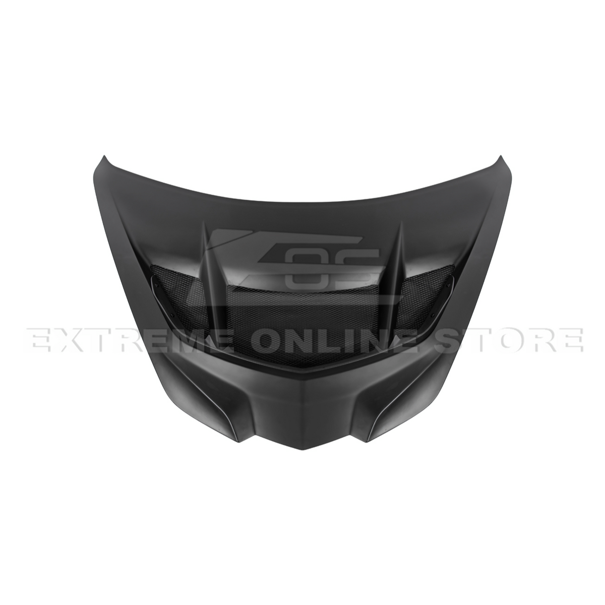 Corvette C8 ZR1 MATTE BLACK Front Bumper Vented Extractor Hood image 26
