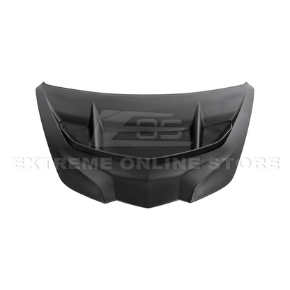 Corvette C8 ZR1 MATTE BLACK Front Bumper Vented Extractor Hood image 27