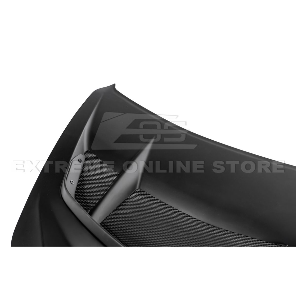 Corvette C8 ZR1 MATTE BLACK Front Bumper Vented Extractor Hood image 28
