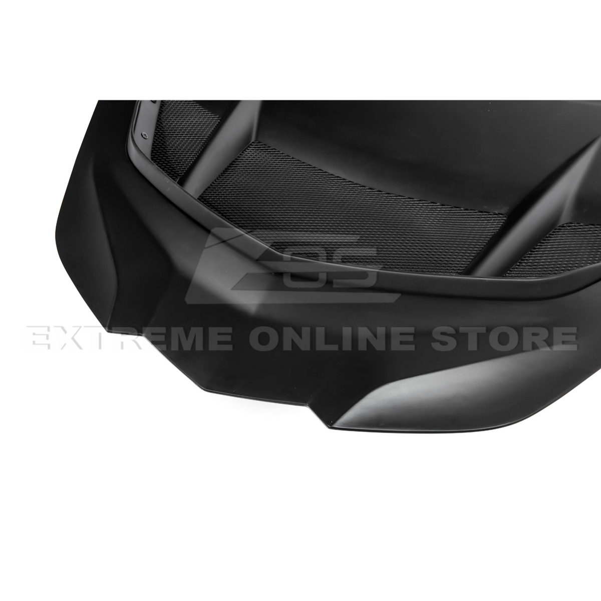 Corvette C8 ZR1 MATTE BLACK Front Bumper Vented Extractor Hood image 29