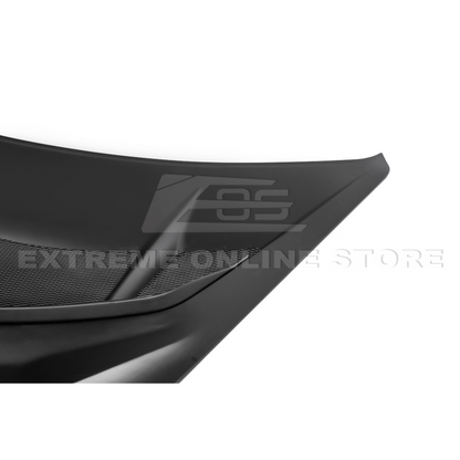 Corvette C8 ZR1 MATTE BLACK Front Bumper Vented Extractor Hood image 30