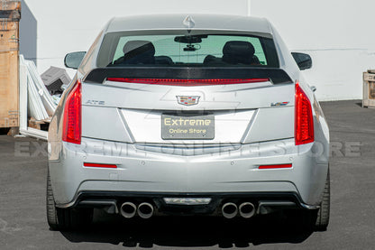 2016-19 Cadillac ATS-V Sedan Carbon Fiber Rear Trunk Lid Wickerbill Spoiler image 10