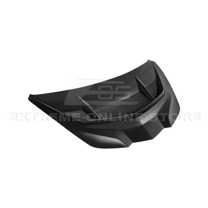 Corvette C8 ZR1 MATTE BLACK Front Bumper Vented Extractor Hood image 32