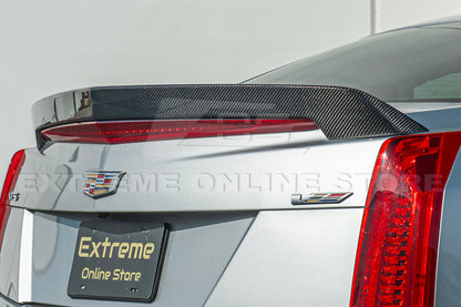 2016-19 Cadillac ATS-V Sedan Carbon Fiber Rear Trunk Lid Wickerbill Spoiler image 9