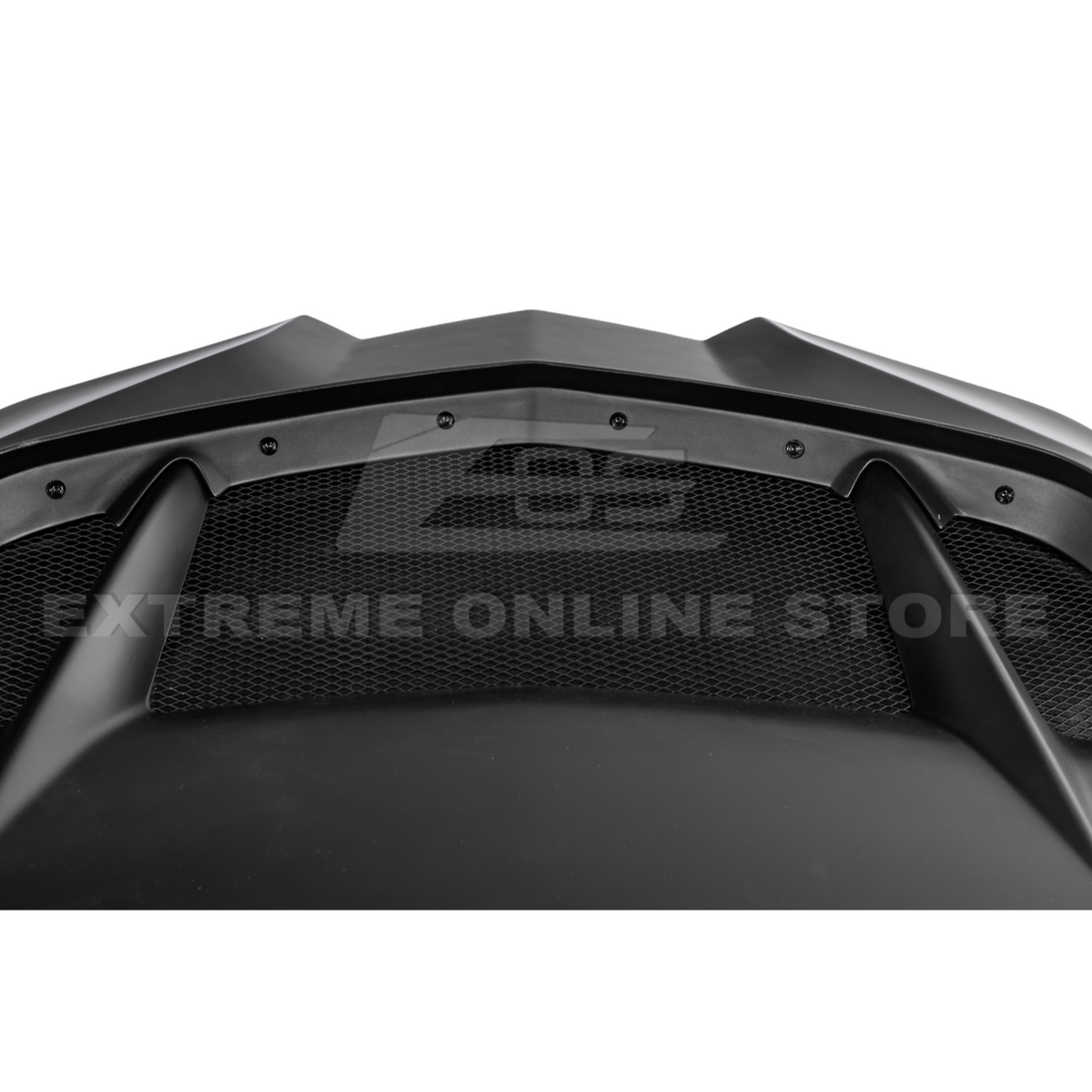 Corvette C8 ZR1 MATTE BLACK Front Bumper Vented Extractor Hood image 34