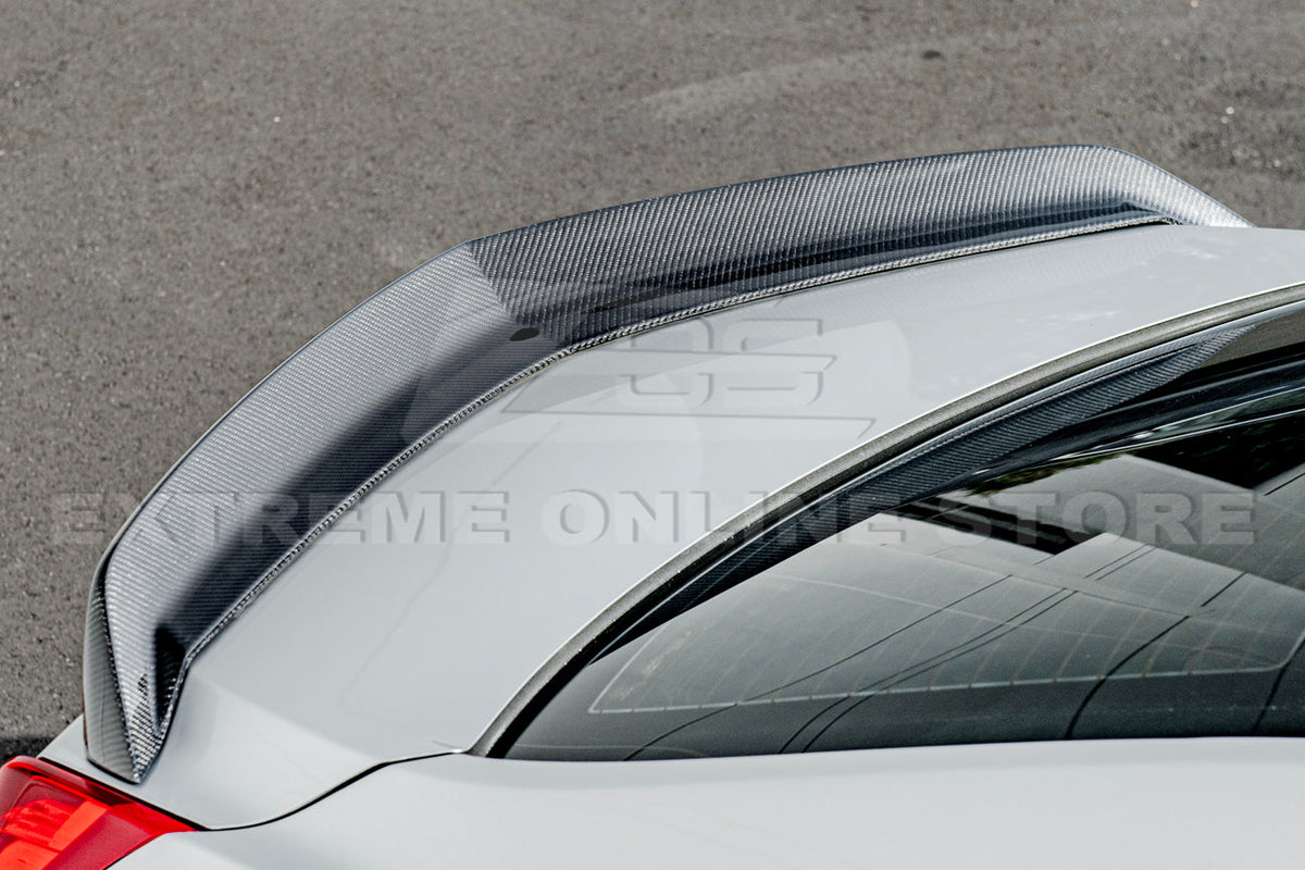 2016-19 Cadillac ATS-V Sedan Carbon Fiber Rear Trunk Lid Wickerbill Spoiler image 11