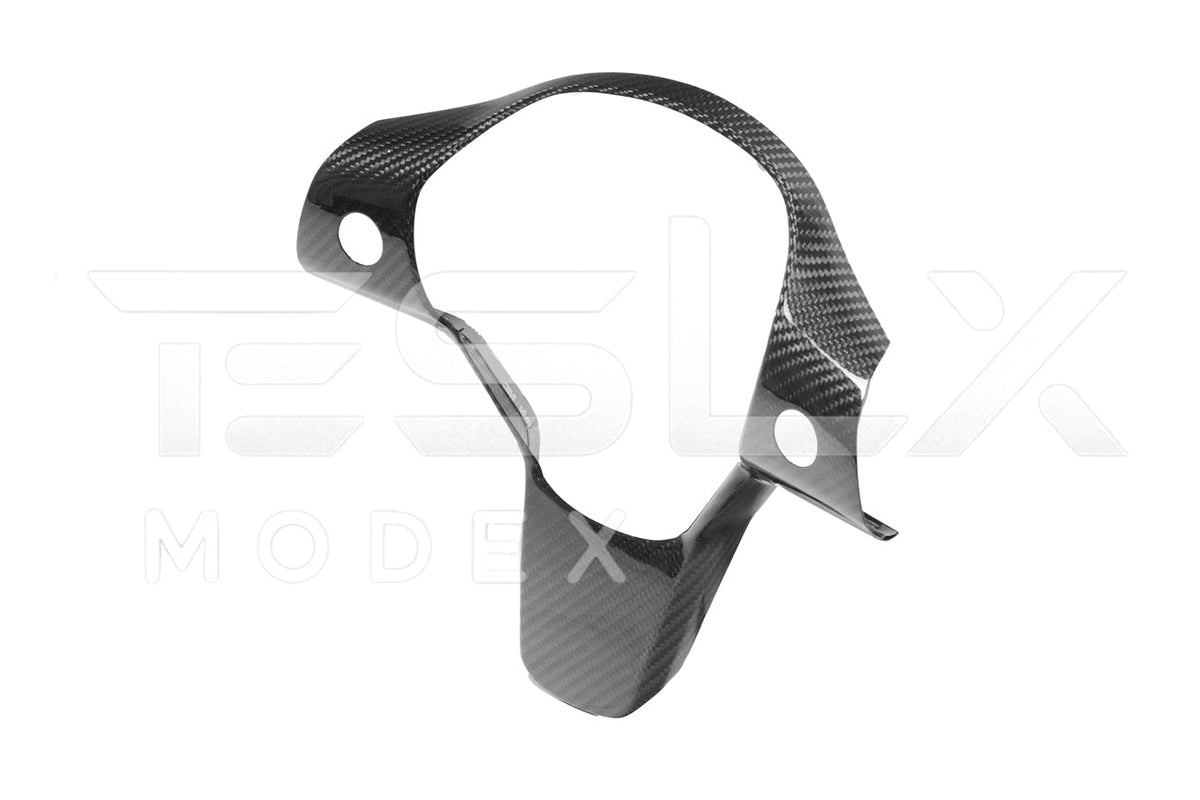 2020-23 Tesla Model 3 20-24Y Carbon Fiber Interior Steering Wheel Cover image 11