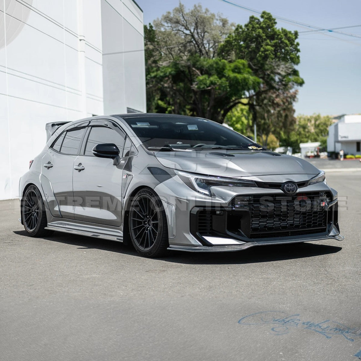 2025-Up GR Corolla GR Package Front Splitter Lip w/ Side Skirts image 7
