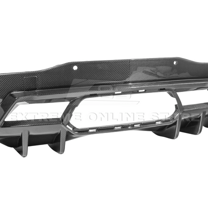 2023-Up Corvette C8 Z06 dry CARBON FIBER Rear Bumper Finned Diffuser image 19