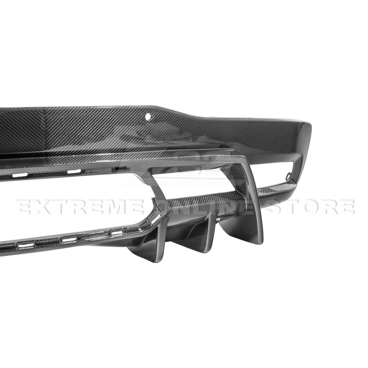 2023-Up Corvette C8 Z06 dry CARBON FIBER Rear Bumper Finned Diffuser image 20