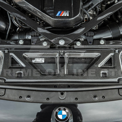 2021-Up BMW G80 M3 G82 M4 DRY Carbon Fiber Engine Strut Brace Bracket Tower Bars image 7