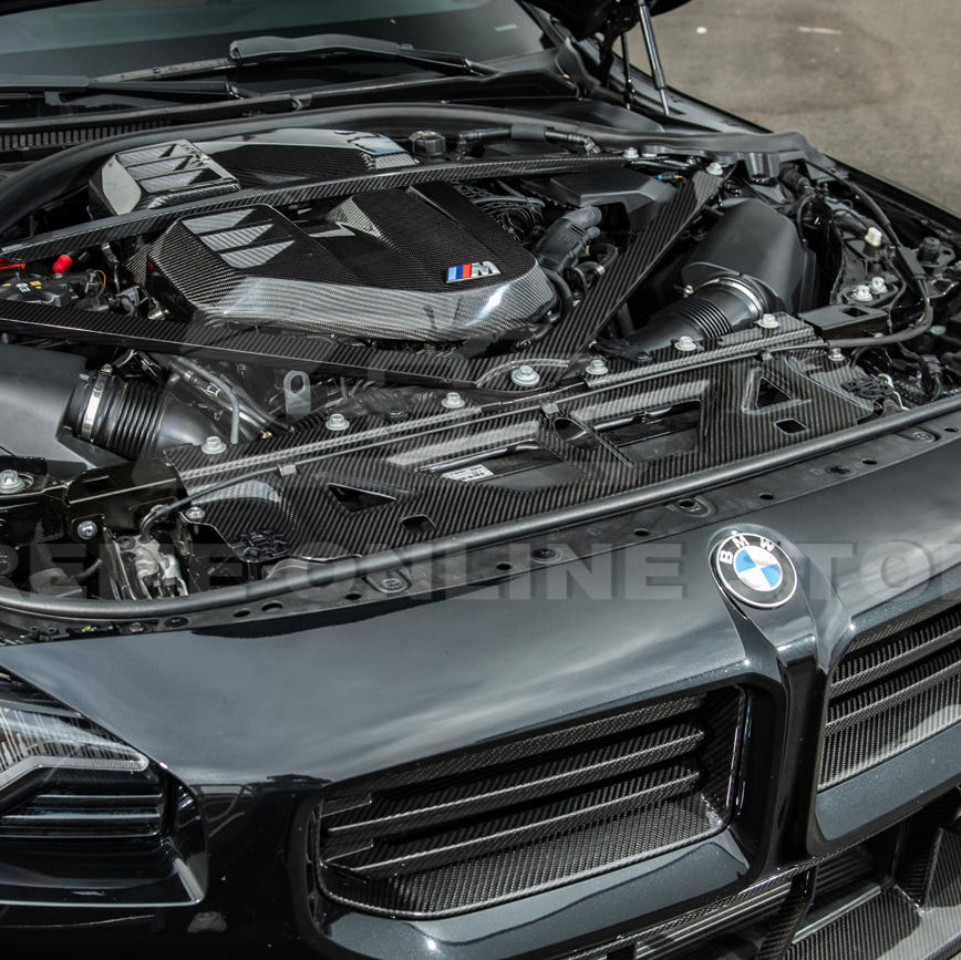 BMW G87 G80 G82 M2 M3 M4 | DRY Carbon Fiber Water Tank Radiating Plate Cover Trim image 5