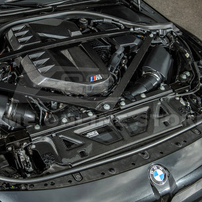 BMW G87 G80 G82 M2 M3 M4 | DRY Carbon Fiber Water Tank Radiating Plate Cover Trim image 6