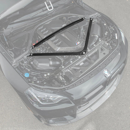 2021-Up BMW G80 M3 G82 M4 DRY Carbon Fiber Engine Strut Brace Bracket Tower Bars image 1