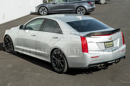 2016-19 Cadillac ATS-V Sedan Carbon Fiber Rear Trunk Lid Wickerbill Spoiler image 20