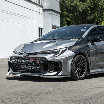 2025-Up GR Corolla GR Package Front Splitter Lip w/ Side Skirts image 5