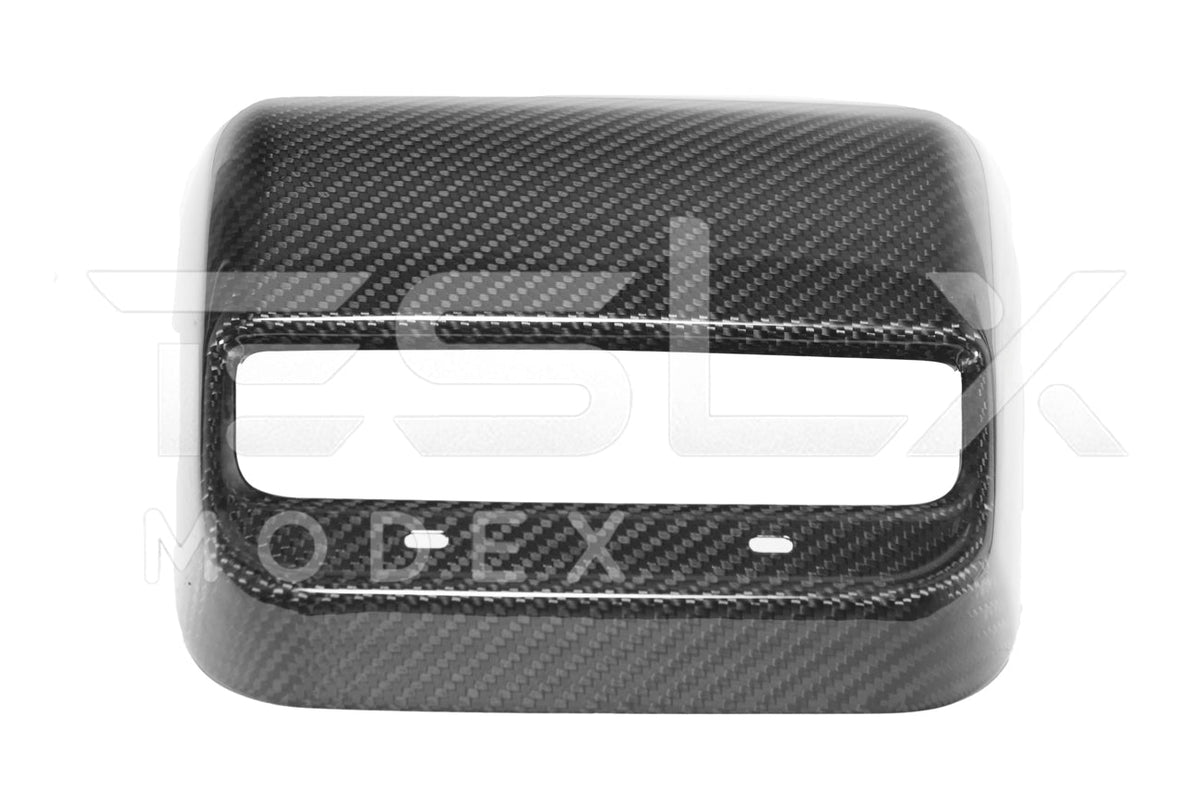 2020-23 Tesla Model 3 20-24 Y Carbon Fiber Interior Rear Air Outlet Cover image 11