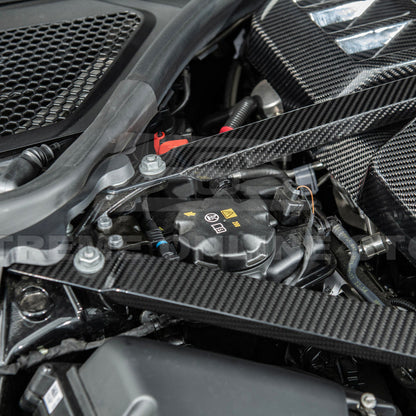 2021-Up BMW G80 M3 G82 M4 DRY Carbon Fiber Engine Strut Brace Bracket Tower Bars image 11