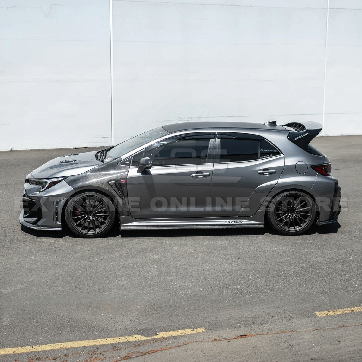2025-Up GR Corolla GR Package Front Splitter Lip w/ Side Skirts image 9