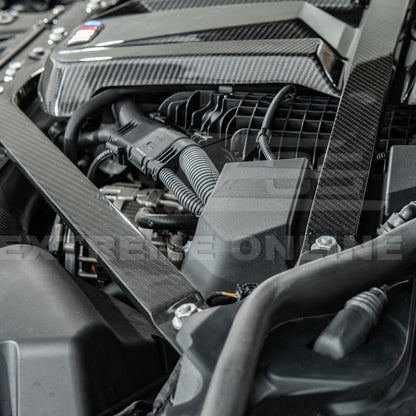 2021-Up BMW G80 M3 G82 M4 DRY Carbon Fiber Engine Strut Brace Bracket Tower Bars image 14