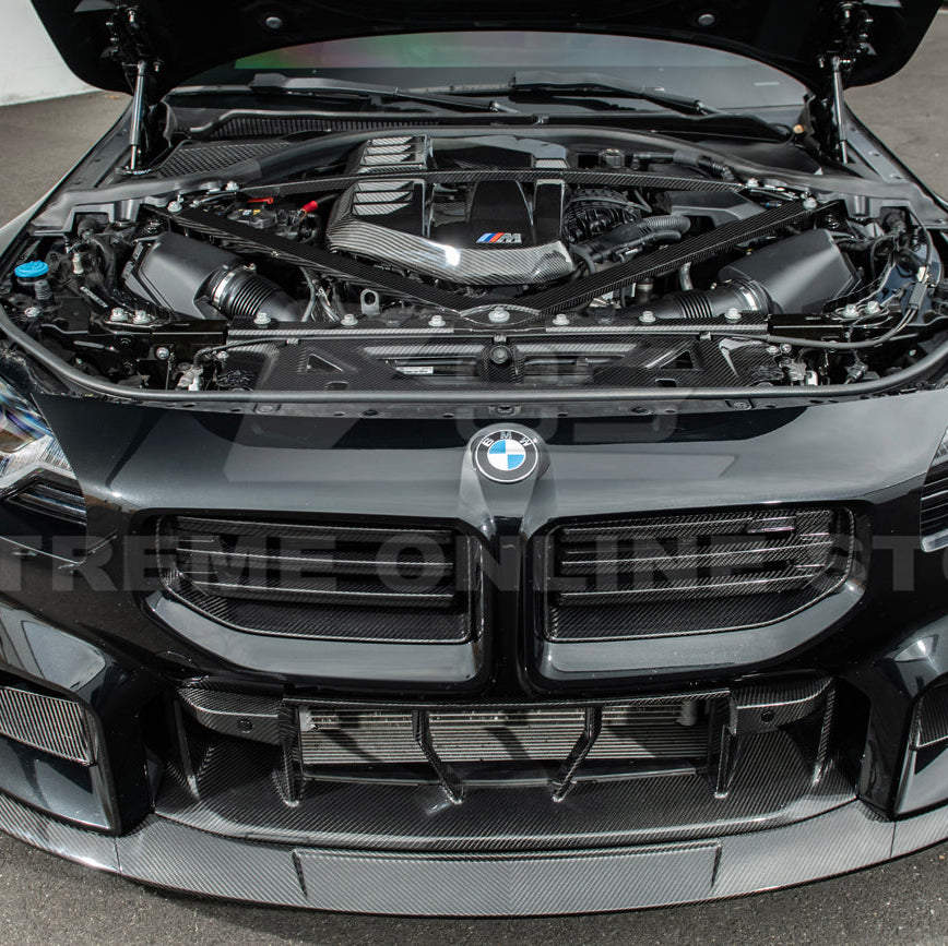 2021-Up BMW G80 M3 G82 M4 DRY Carbon Fiber Engine Strut Brace Bracket Tower Bars image 17