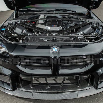 2021-Up BMW G80 M3 G82 M4 DRY Carbon Fiber Engine Strut Brace Bracket Tower Bars image 17