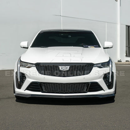 2020-Up Cadillac CT4-V Blackwing CARBON FIBER Front Splitter Side Wheel Arch image 5