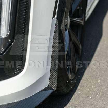 2020-Up Cadillac CT4-V Blackwing CARBON FIBER Front Splitter Side Wheel Arch image 11