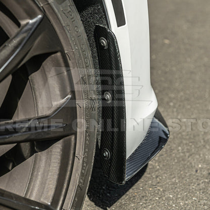 2020-Up Cadillac CT4-V Blackwing CARBON FIBER Front Splitter Side Wheel Arch image 14