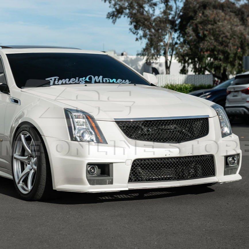 2009-15 Cadillac CTS-V Front Upper Badgeless Grille image 6
