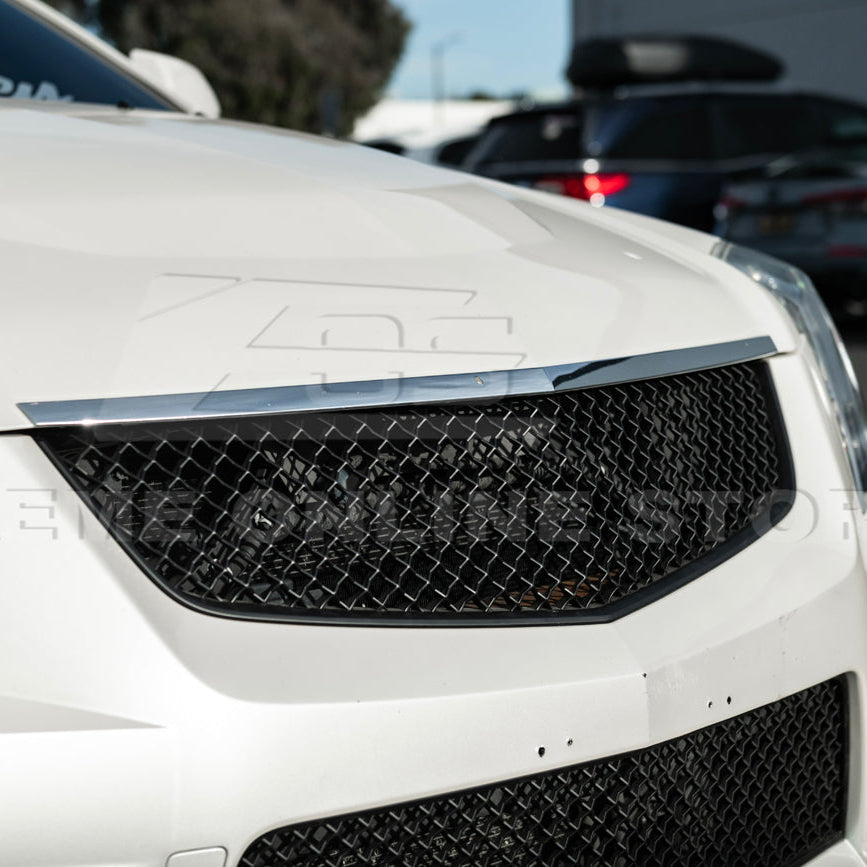 2009-15 Cadillac CTS-V Front Upper Lower Badgeless Grille image 11
