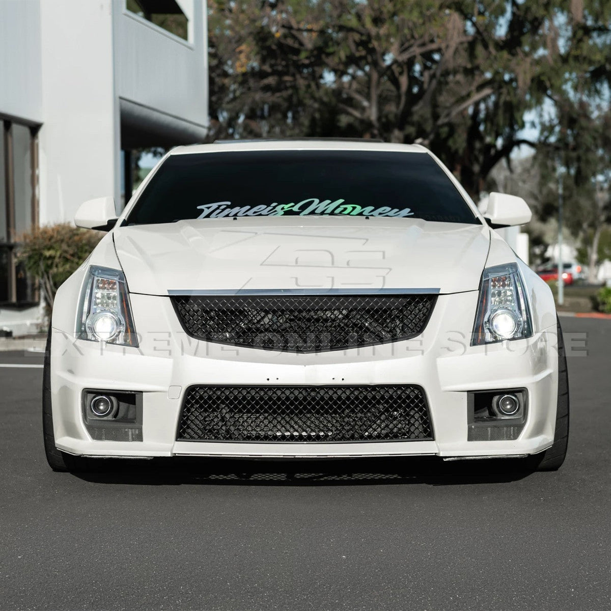 2009-15 Cadillac CTS-V Front Upper Lower Badgeless Grille image 6