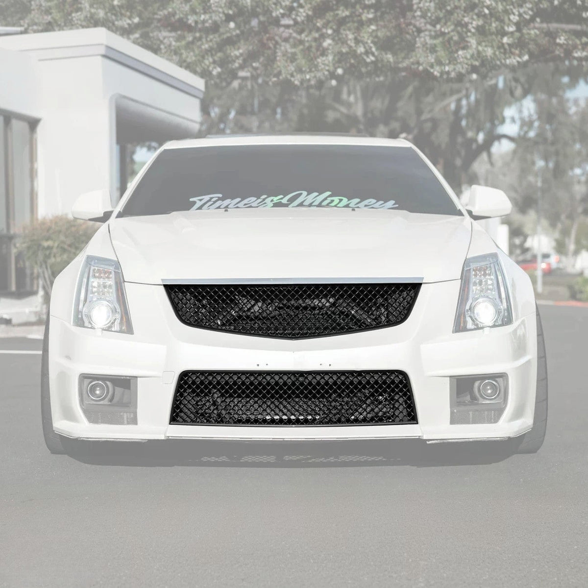 2009-15 Cadillac CTS-V Front Upper Lower Badgeless Grille image 3