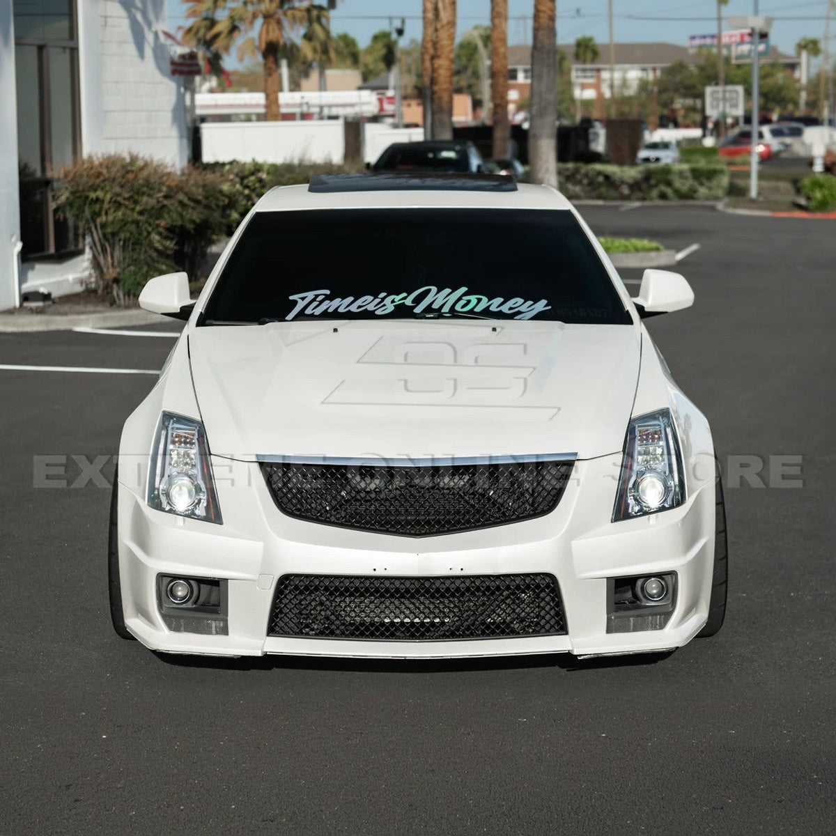 2009-15 Cadillac CTS-V Front Upper Lower Badgeless Grille image 7