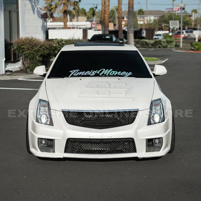 2009-15 Cadillac CTS-V Front Upper Lower Badgeless Grille image 7