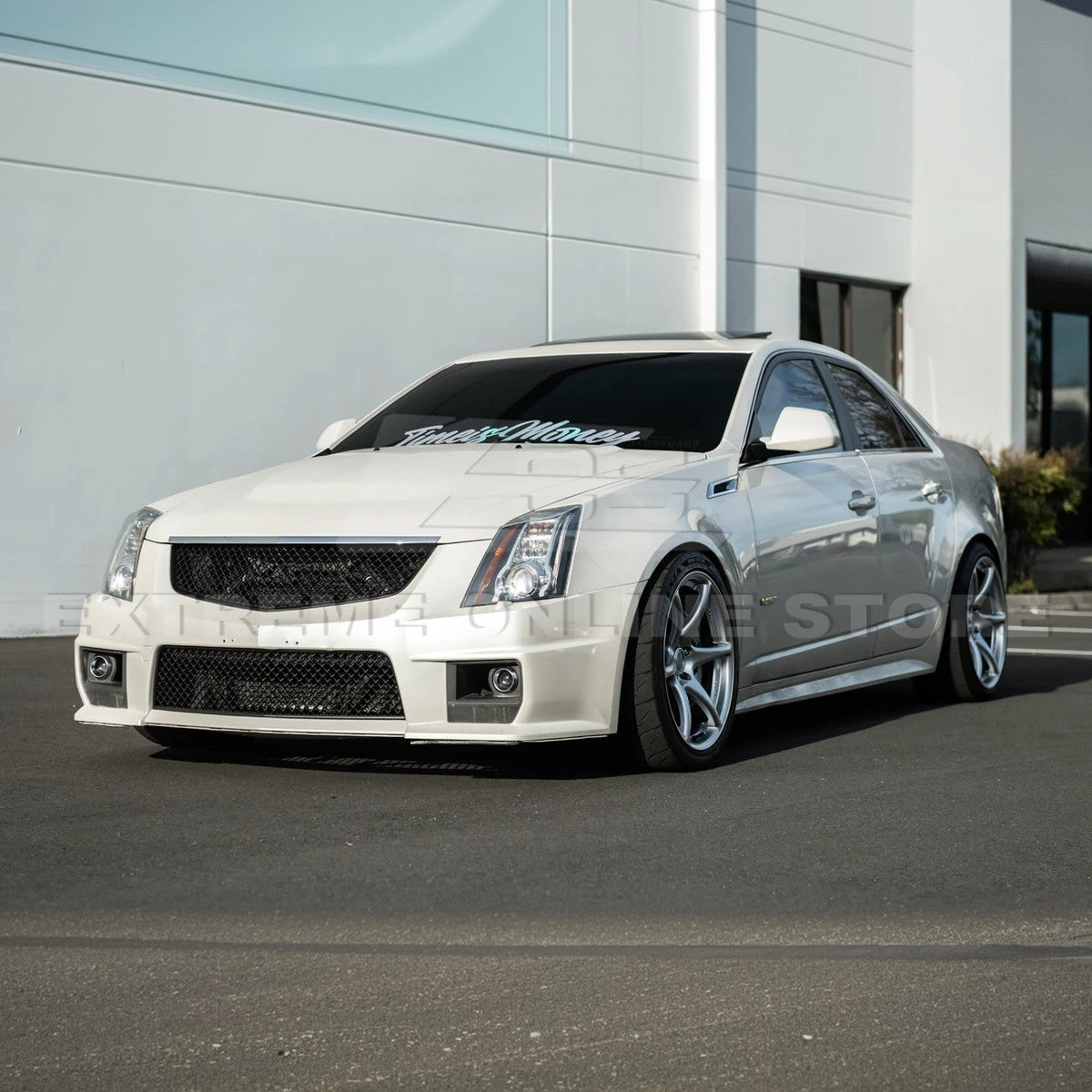 2009-15 Cadillac CTS-V Front Upper Lower Badgeless Grille image 4