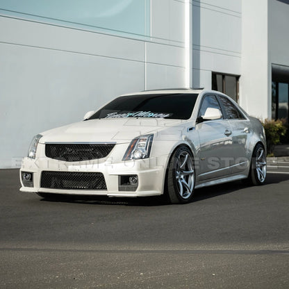 2009-15 Cadillac CTS-V Front Upper Lower Badgeless Grille image 4