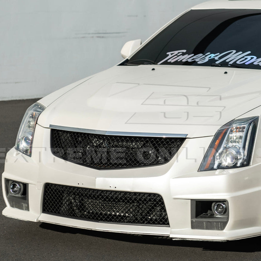 2009-15 Cadillac CTS-V Front Upper Lower Badgeless Grille image 5