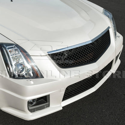 2009-15 Cadillac CTS-V Front Upper Badgeless Grille image 7