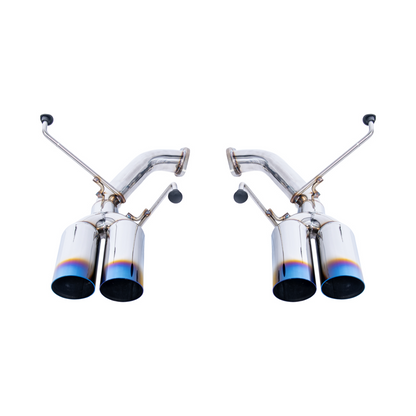 2022-Up Subaru WRX | Boso Muffler Delete Quad Burnt Tips Axle Back Exhaust image 27